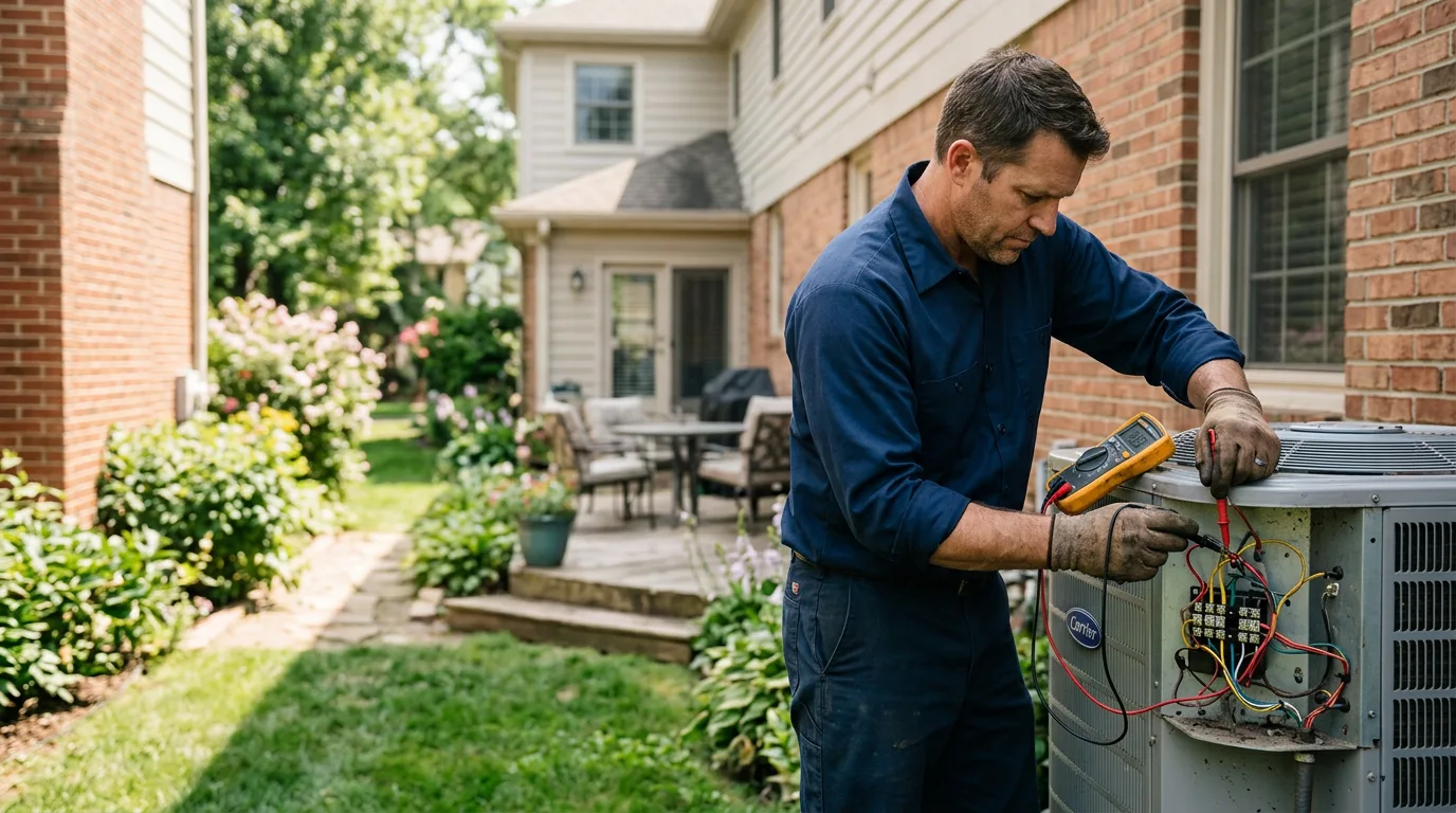 HVAC technician working near West Newbury, MA